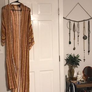 Striped boho cardigan